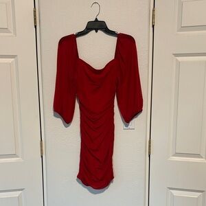Xtraordinary Red Long Sleeve Dress